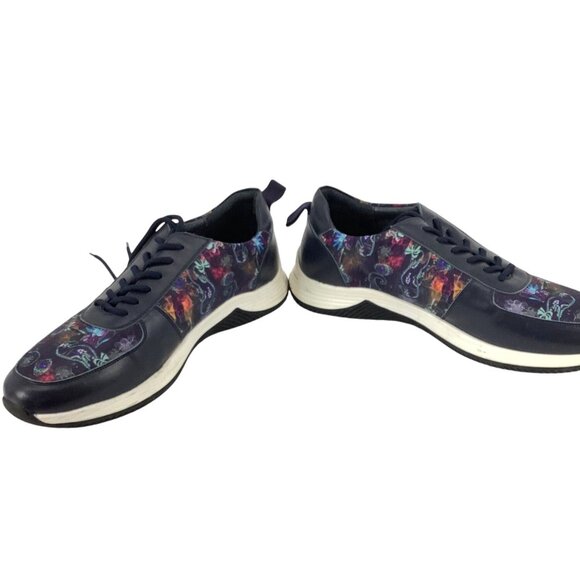 Robert Graham Rider Sneaker Men's Size 11.5 Navy #RG5671L - Picture 5 of 8